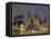 Chicago at night-Patrick  J. Warneka-Framed Stretched Canvas