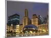 Chicago at night-Patrick  J. Warneka-Mounted Premium Photographic Print