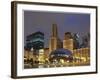 Chicago at night-Patrick  J. Warneka-Framed Photographic Print