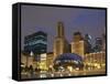 Chicago At Night-Patrick Warneka-Framed Stretched Canvas