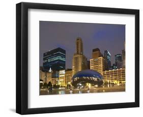 Chicago At Night-Patrick Warneka-Framed Photographic Print