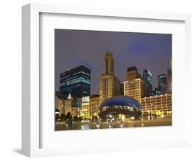 Chicago At Night-Patrick Warneka-Framed Photographic Print