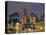 Chicago At Night-Patrick Warneka-Stretched Canvas