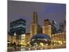 Chicago At Night-Patrick Warneka-Mounted Photographic Print