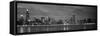 Chicago - B&W Reflection-Jerry Driendl-Framed Stretched Canvas