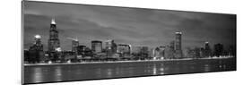 Chicago - B&W Reflection-Jerry Driendl-Mounted Photographic Print