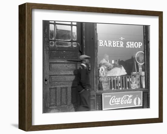 Chicago: Barber Shop, 1941-Edwin Rosskam-Framed Premium Photographic Print