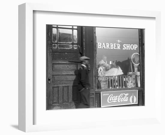 Chicago: Barber Shop, 1941-Edwin Rosskam-Framed Photographic Print