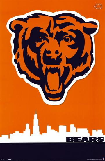 Chicago Bears Logo-null-Framed Poster