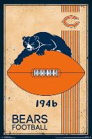 Chicago Bears - Retro Logo 14-null-Lamina Framed Poster