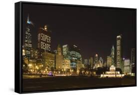 Chicago Bears Skyline 2007-Patrick Warneka-Framed Stretched Canvas