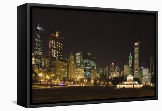 Chicago Bears Skyline 2007-Patrick Warneka-Framed Stretched Canvas