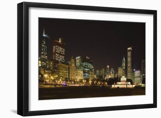 Chicago Bears Skyline 2007-Patrick Warneka-Framed Photographic Print