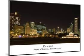 Chicago Bears Skyline-Patrick Warneka-Mounted Photographic Print