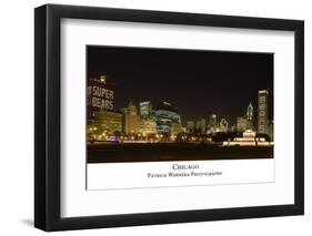 Chicago Bears Skyline-Patrick Warneka-Framed Photographic Print