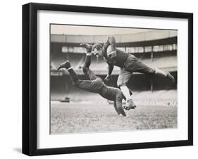 Chicago Bears Teammates Practicing as Joe Zeller Tries to Tackle Red Grange-null-Framed Photo