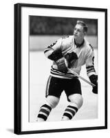 Chicago Black Hawk Ice Hockey Player Bobby Hull During Game-Art Rickerby-Framed Premium Photographic Print