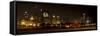 Chicago Black Hawks Skyline-Patrick Warneka-Framed Stretched Canvas