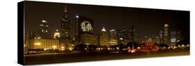 Chicago Black Hawks Skyline-Patrick Warneka-Stretched Canvas