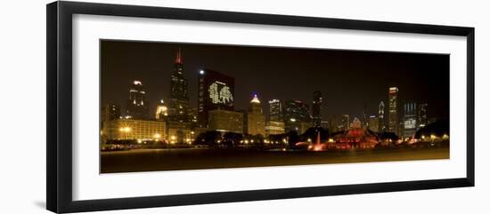 Chicago Black Hawks Skyline-Patrick Warneka-Framed Photographic Print