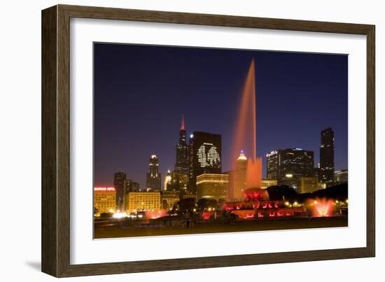 Chicago Black Hawks Skyline-Patrick Warneka-Framed Photographic Print