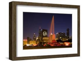 Chicago Black Hawks Skyline-Patrick Warneka-Framed Photographic Print