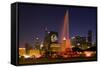 Chicago Black Hawks Skyline-Patrick Warneka-Framed Stretched Canvas