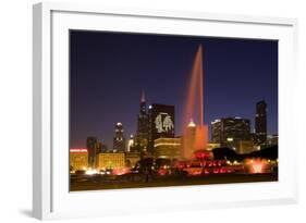 Chicago Black Hawks Skyline-Patrick Warneka-Framed Photographic Print