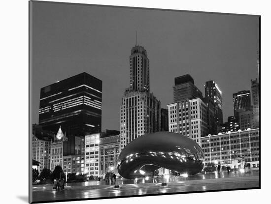 Chicago Black White-Patrick Warneka-Mounted Photographic Print