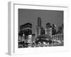 Chicago Black White-Patrick Warneka-Framed Premium Photographic Print