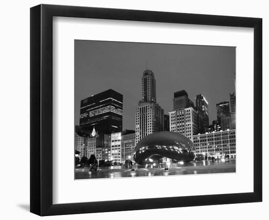 Chicago Black White-Patrick Warneka-Framed Photographic Print