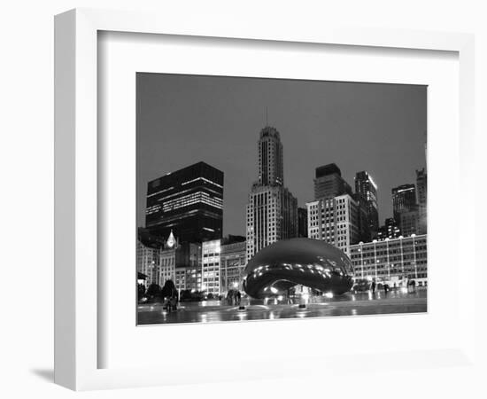 Chicago Black White-Patrick Warneka-Framed Photographic Print