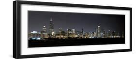 Chicago Blackhawks Skyline Lakefront-Patrick Warneka-Framed Photographic Print