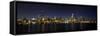 Chicago Blackhawks Skyline-Patrick Warneka-Framed Stretched Canvas