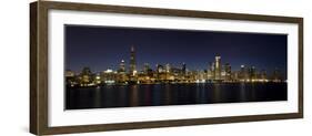 Chicago Blackhawks Skyline-Patrick Warneka-Framed Photographic Print