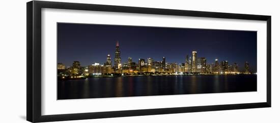 Chicago Blackhawks Skyline-Patrick Warneka-Framed Photographic Print