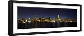 Chicago Blackhawks Skyline-Patrick Warneka-Framed Photographic Print