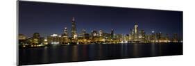 Chicago Blackhawks Skyline-Patrick Warneka-Mounted Photographic Print