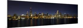 Chicago Blackhawks Skyline-Patrick Warneka-Mounted Photographic Print