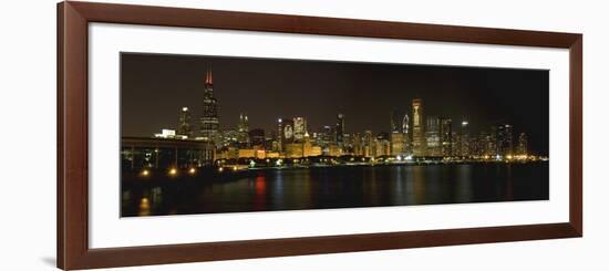 Chicago Blackhawks Skyline-Patrick Warneka-Framed Photographic Print