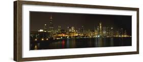 Chicago Blackhawks Skyline-Patrick Warneka-Framed Photographic Print