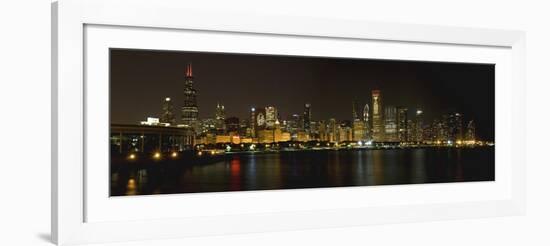 Chicago Blackhawks Skyline-Patrick Warneka-Framed Photographic Print