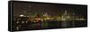 Chicago Blackhawks Skyline-Patrick Warneka-Framed Stretched Canvas