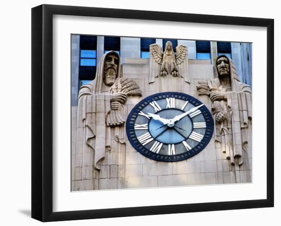 Chicago Board of Trade Building Clock, Chicago, Cook County, Illinois, USA-null-Framed Photographic Print