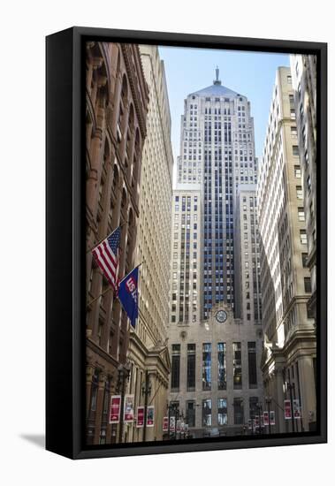 Chicago Board of Trade Building, Downtown Chicago, Illinois, United States of America-Amanda Hall-Framed Stretched Canvas