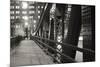Chicago Bridge Over River-Patrick Warneka-Mounted Photographic Print