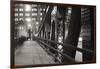 Chicago Bridge Over River-Patrick Warneka-Framed Photographic Print