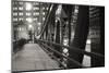 Chicago Bridge Over River-Patrick Warneka-Mounted Photographic Print