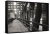 Chicago Bridge Over River-Patrick Warneka-Framed Stretched Canvas