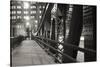 Chicago Bridge Over River-Patrick Warneka-Stretched Canvas